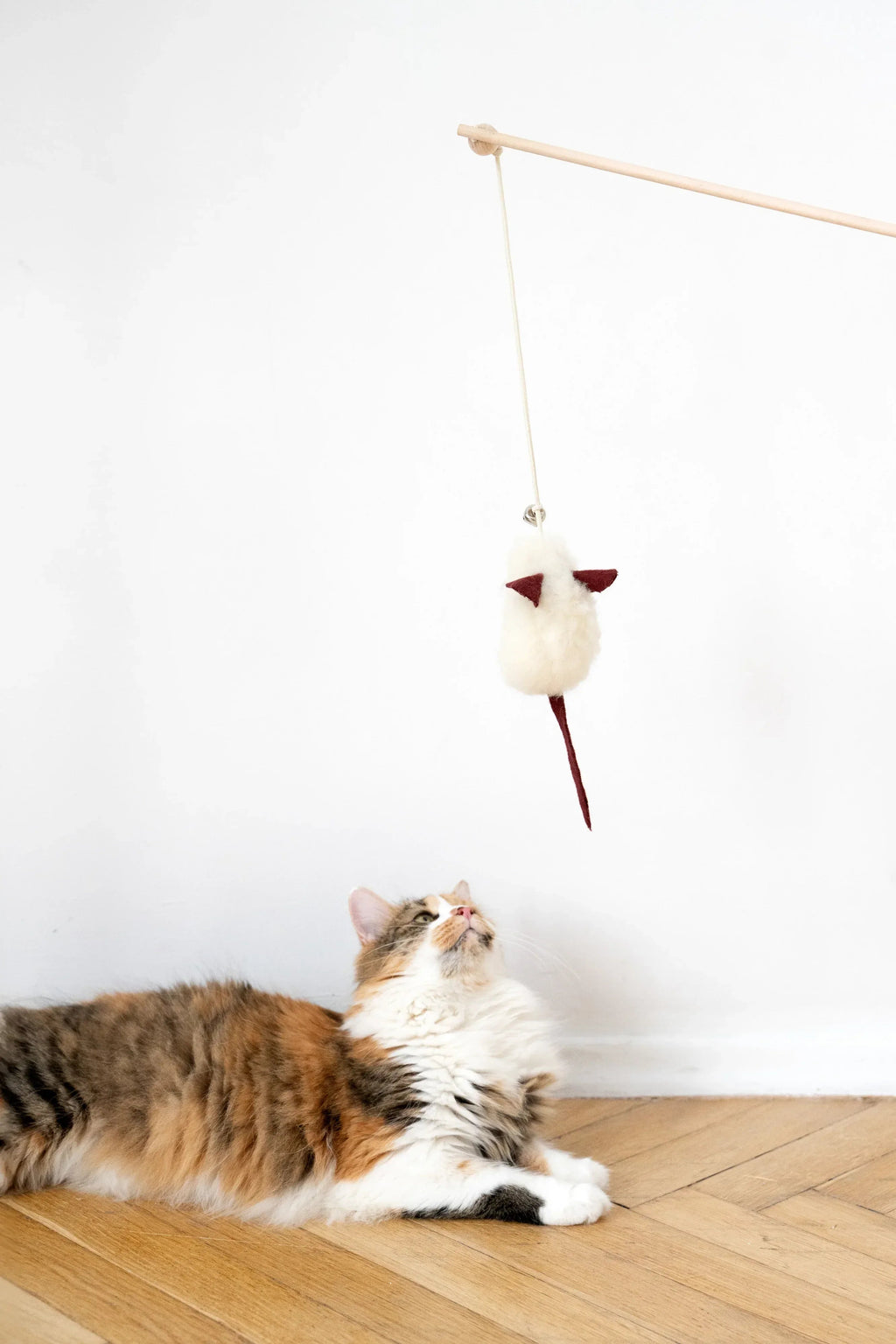 Wollen speelmuis voor katten