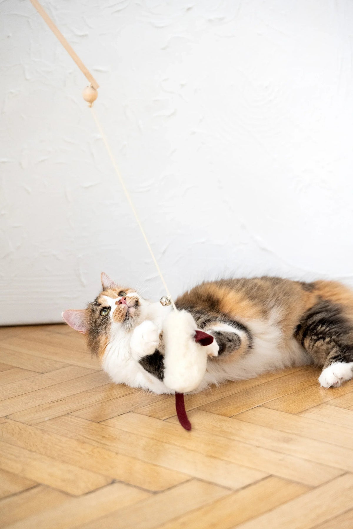 Wollen speelmuis voor katten
